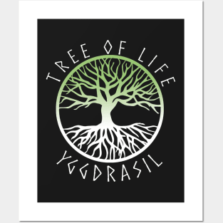 Yggdrasil Tree of Life Pagan Witch As Above So Below Posters and Art